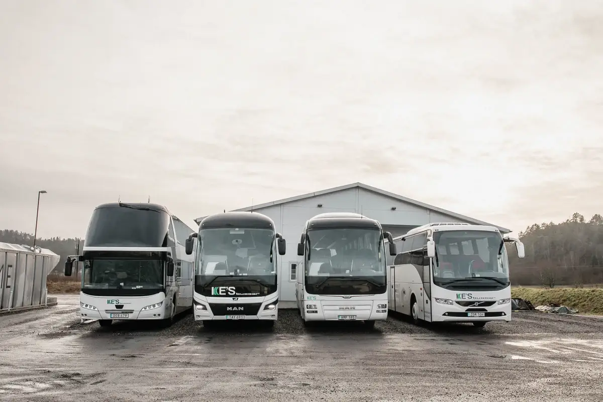 Hyr buss i Göteborg med KE's Bussar