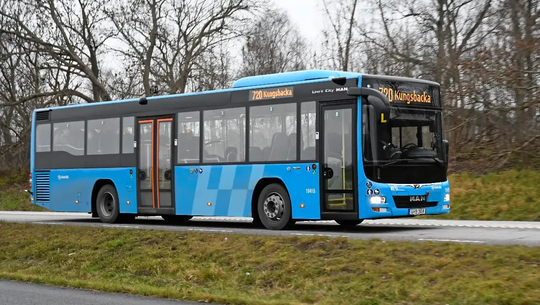 KE's bussar i linjetrafik i Kungsbacka